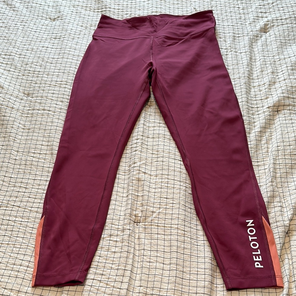Peloton Maroon Leggings